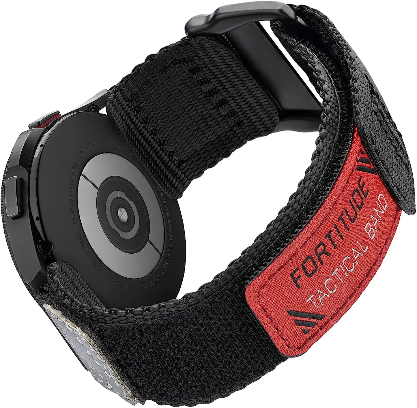 20Mm Quick Release Nylon Rugged Sports Watch Band for Men Compatible with Samsung Galaxy Watch 4/5 Band/Active 2 Watch Bands 40Mm 44Mm/Galaxy Watch 5 Pro Band 45Mm/Watch  41Mm/Watch 4 Classic 42Mm 46Mm Black/Navy Blue/Crimson Red/Pumpkin Orange/Army Green  Ritche   