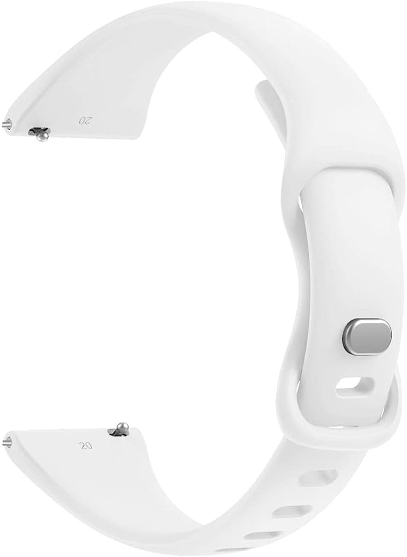 AEHON Slim Narrow Bands for Garmin Vivoactive 3/3 Music/Forerunner 245/645/Vivomove Hr/Venu Sq 20Mm Soft Silicone Sport Wristbands  AEHON White Venu 