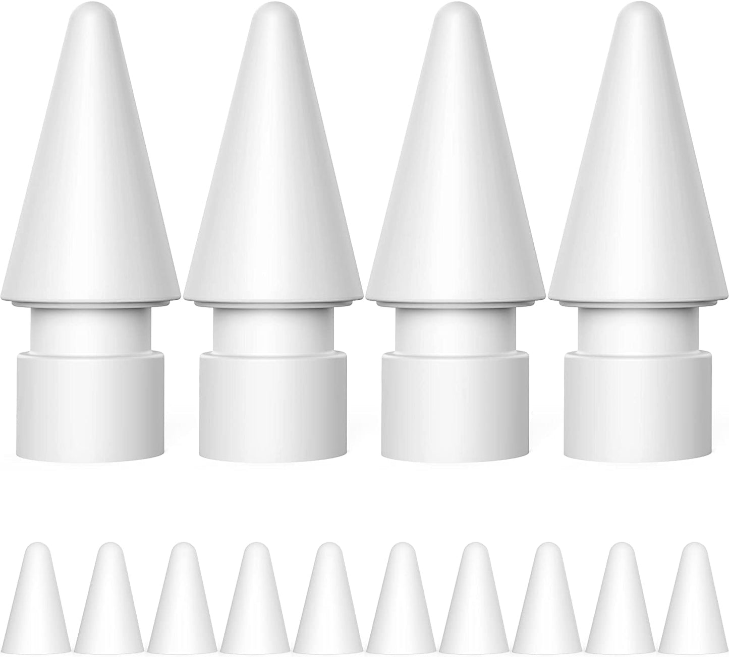 NIUTRENDZ 4 Pack Replacement Tips for Apple Pencil 2Nd Generation and 1St Generation Fine Point Metal Tip, Wear-Resistant & Precise Control (1.95Mm, Clear + Pink + Blue + Grey)  NIUTRENDZ Original - White Original 