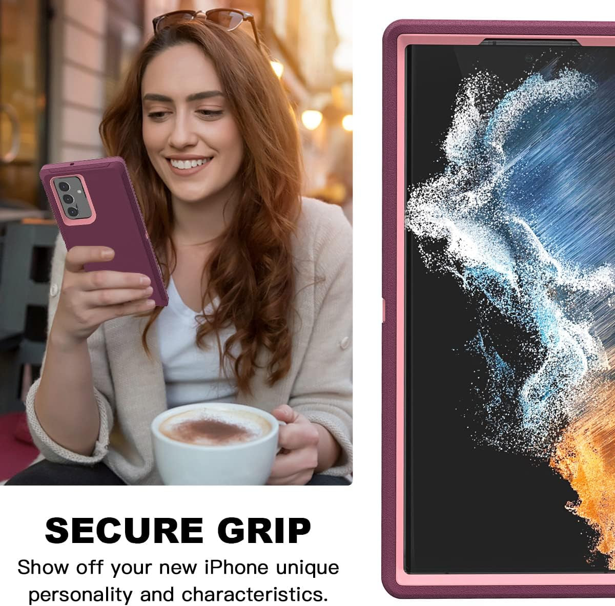 Aicase for Galaxy S22 Ultra Case with Screen Protector,Heavy Duty Drop Protection Full Body Rugged Shockproof/Dust Proof Military Protective Tough Durable Phone Cover for Samsung S22 Ultra 6.8“  AICase   