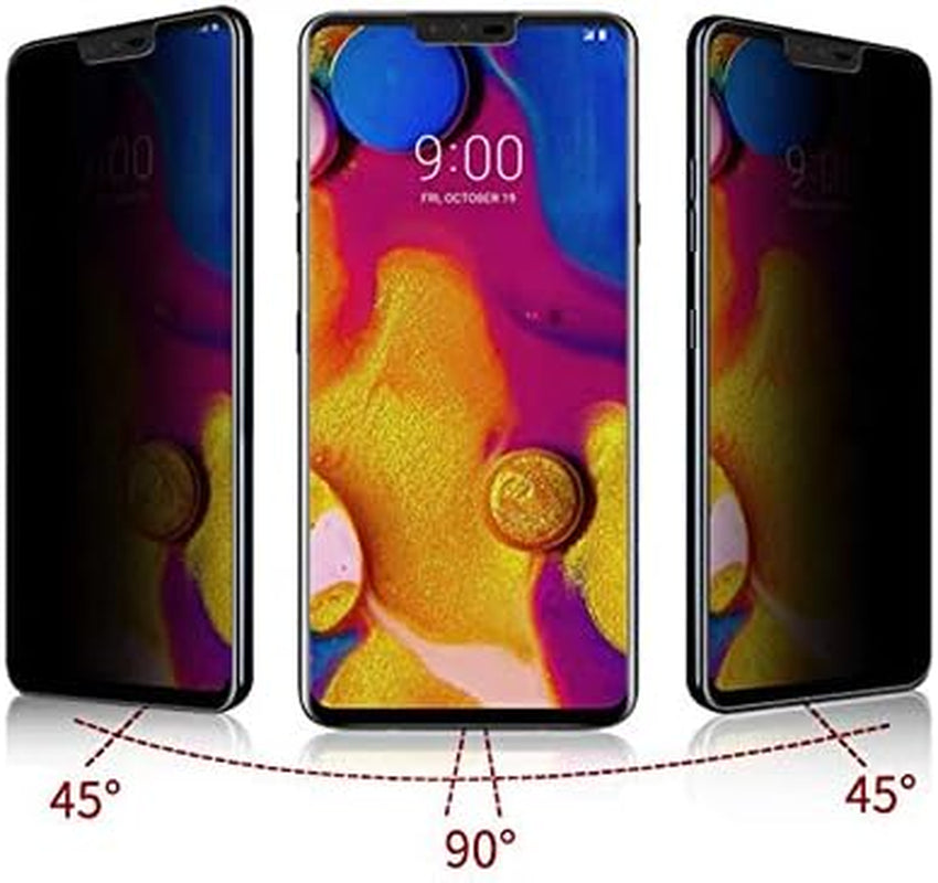 [2-Pack] Privacy Anti-Spy Case-Friendly Tempered Glass Screen Protector for LG V40 Thinq (Privacy)  GTElectro   