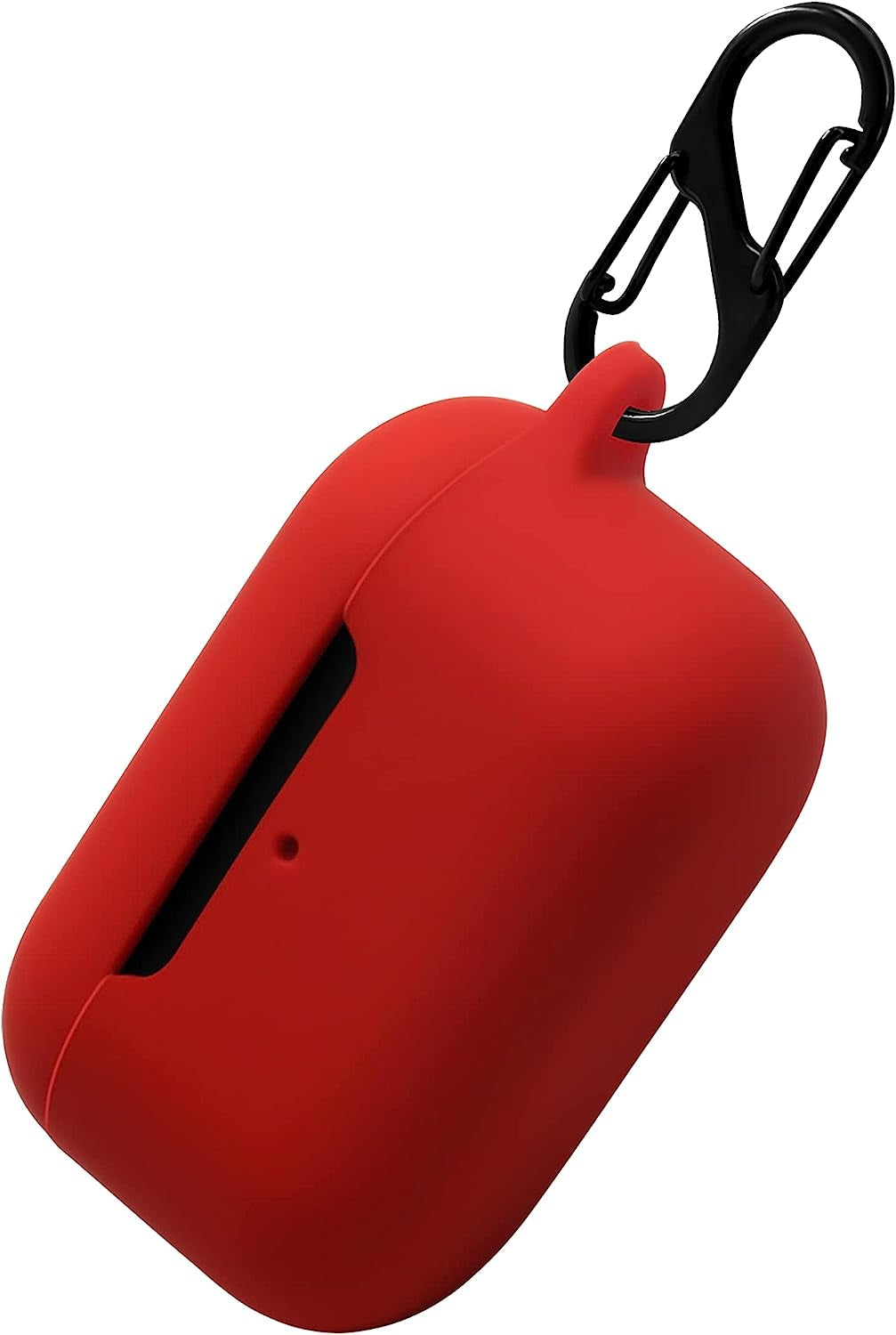 Geiomoo Silicone Carrying Case Compatible with Echo Buds 2Nd Gen, Portable Scratch Shock Resistant Cover with Carabiner (Pink)  Geiomoo Red  