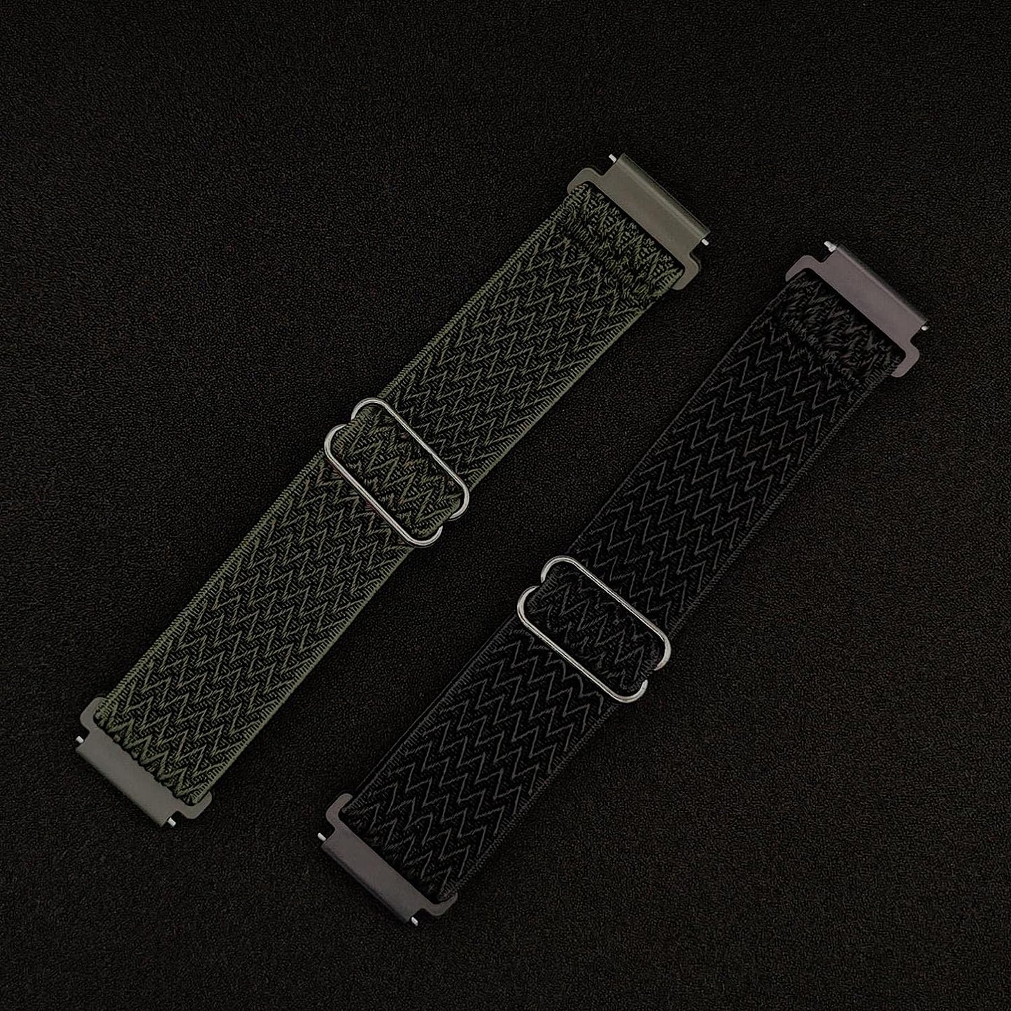 Abanen Stretch Loop Watch Bands for Garmin Venu 2 Plus/Venu Sq/Vivoactive 3 /Vivomove Sport, 20Mm Quick Release Elastic Soft Nylon Breathable Wristband Strap for Venu Sq 2, Forerunner 158  Abanen   