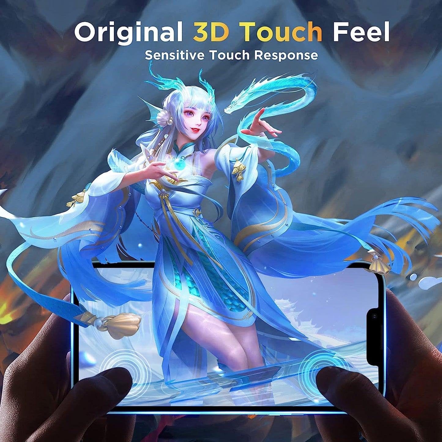 Natubeau 3 Pack Screen Protector for Iphone 14 plus 6.7" with 3 Pack Camera Lens Protector, HD Clear Tempered Glass Iphone 14 plus Screen Protector, 9H Hardness, Scratch Resistant, Easy Install, Bubble Free, Case Friendly  NatuBeau   