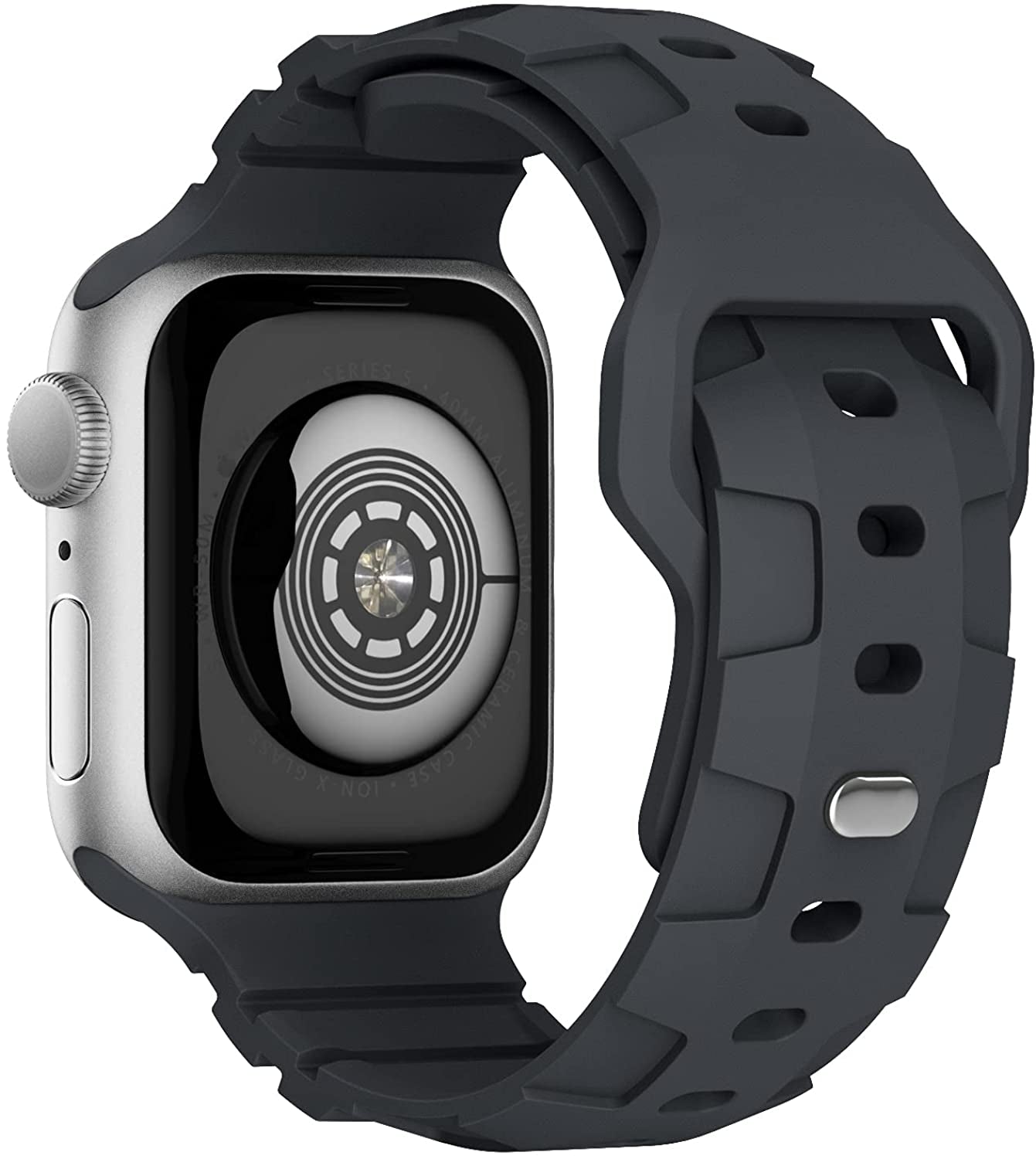 Recoppa Compatible with Apple Watch Band 49Mm 45Mm 44Mm 42Mm 41Mm 40Mm 38Mm Band for Men Women, Soft Silicone Replacement Bands for Iwatch Series 8/7/6/5/4/3/2/1/Se/Ultra  Recoppa Gray 45mm/44mm/42mm/49mm 