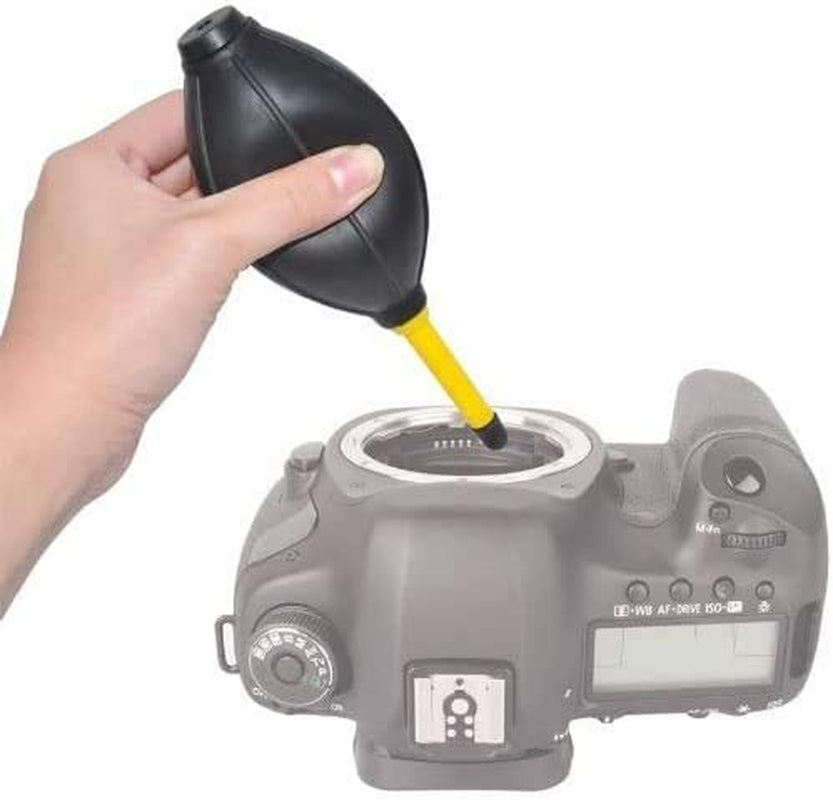 Gearfend Dust Cleaner Kit Strong Cleaning Air Blower + Soft Brush Blower for Camera & Camcorder, Lens, LCD Screens, Etc + Microfiber Cloth  Gearfend   