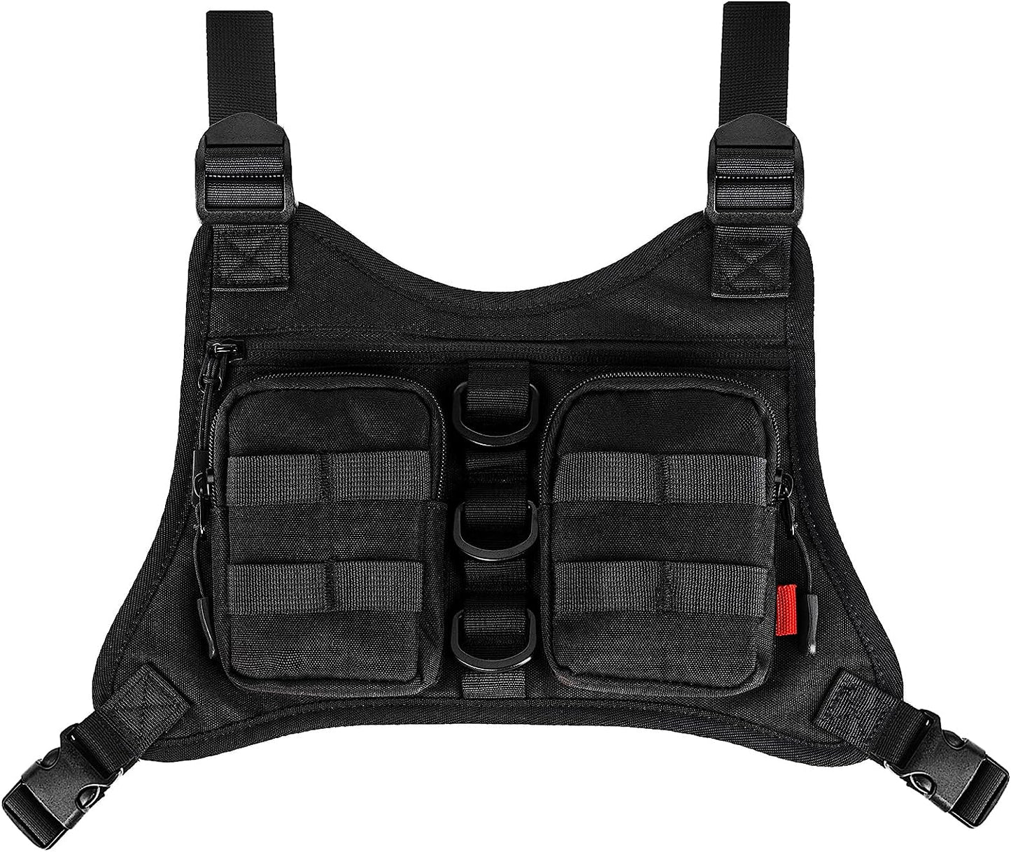 KINGSLONG Chest Bag Lightweight Chest Pack, Water Resistant Running Pack Phone Holder for Workouts, Running Backpack Vest with Pocket  KINGSLONG   