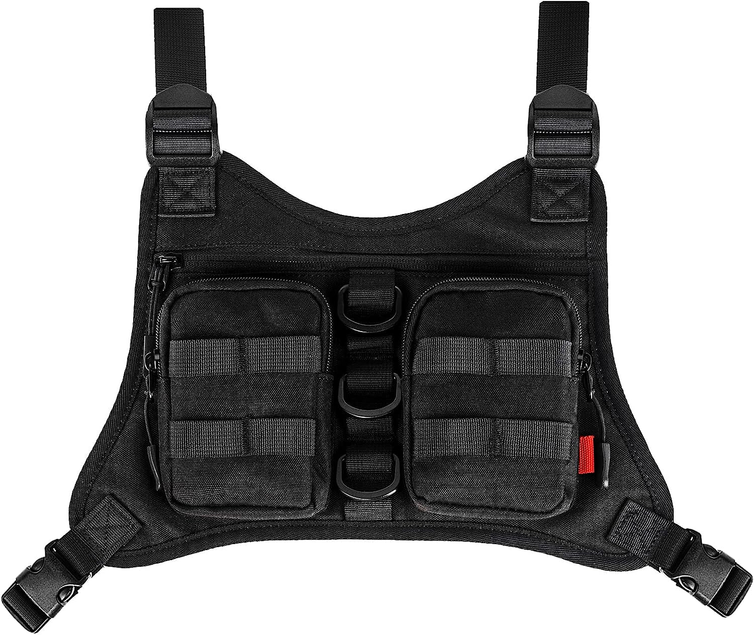 KINGSLONG Chest Bag Lightweight Chest Pack, Water Resistant Running Pack Phone Holder for Workouts, Running Backpack Vest with Pocket  KINGSLONG   