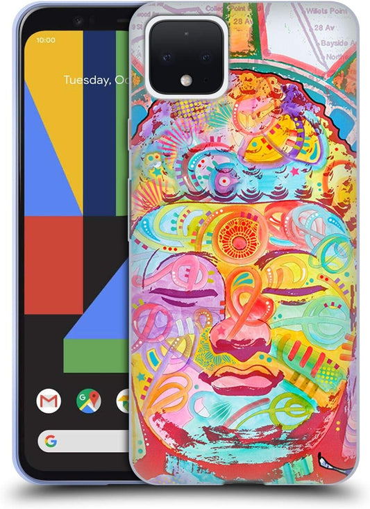 Head Case Designs Officially Licensed Dean Russo Buddha Liberty Pop Culture Soft Gel Case Compatible with Google Pixel 4  Head Case Designs   