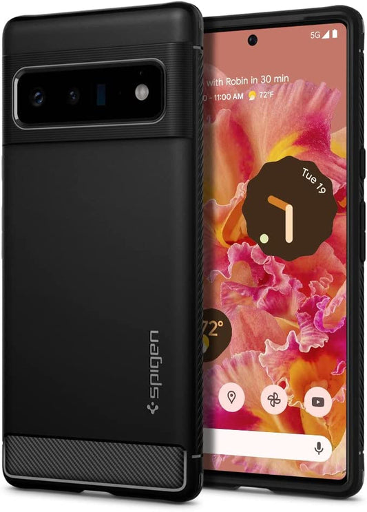 Spigen Rugged Armor Designed for Google Pixel 6 Pro Case (2021) - Matte Black  Spigen   