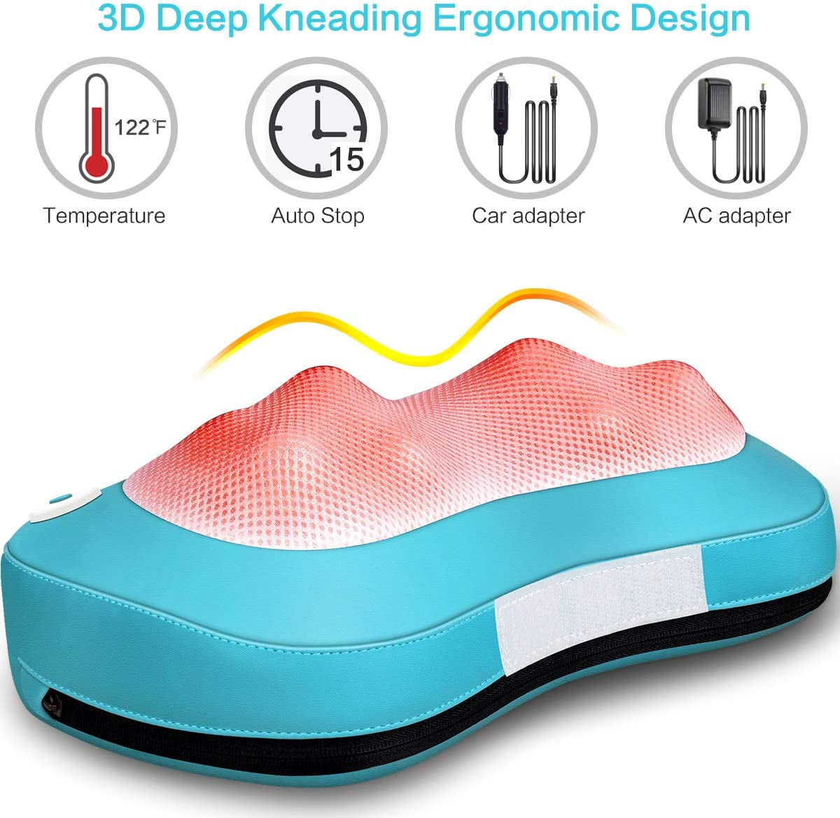 Back Massager with Heat - Neck Massager Gifts for Women, Men, Mom, Dad, Parents- Perfect Presents Idea for Valentines Day, Mothers Day, Fathers Day Gift  Magic Makers   