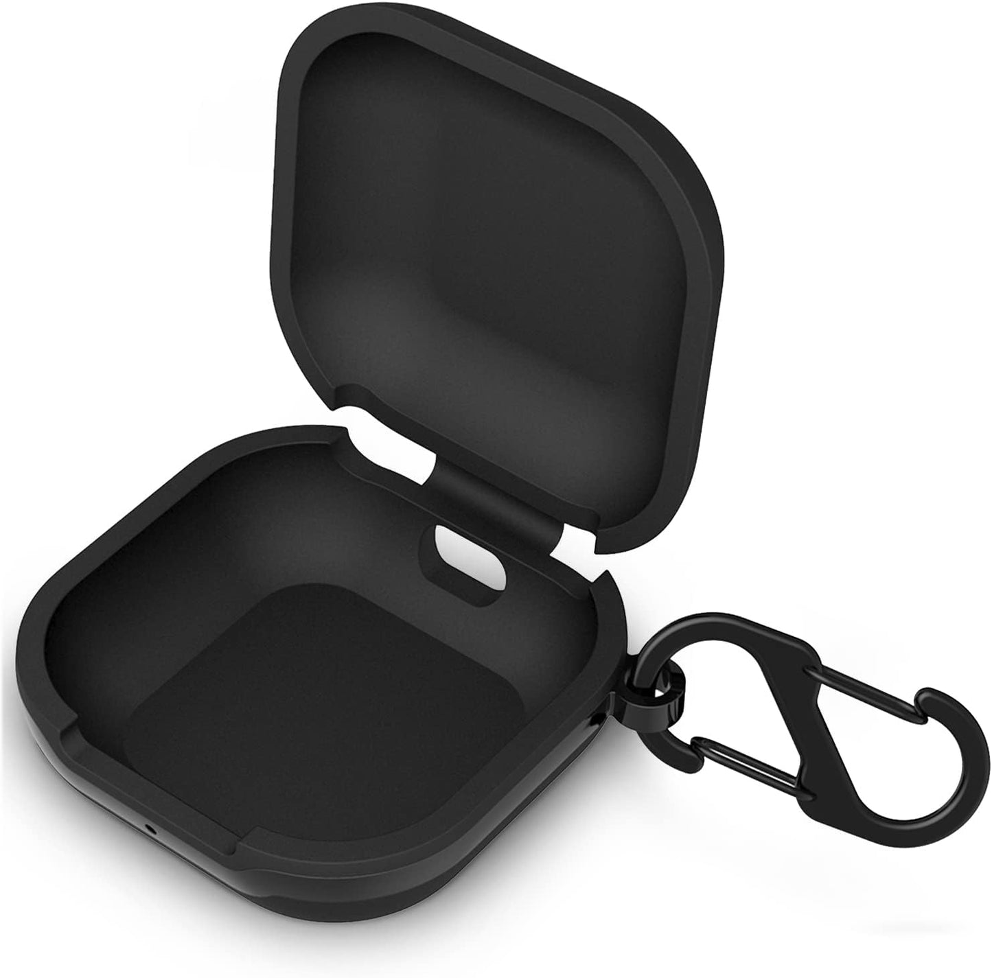 Geiomoo Silicone Case Compatible with Galaxy Buds 2 Pro, Galaxy Buds2, Galaxy Buds Pro, Galaxy Buds Live, Protective Cover with Carabiner (Black)  Geiomoo   