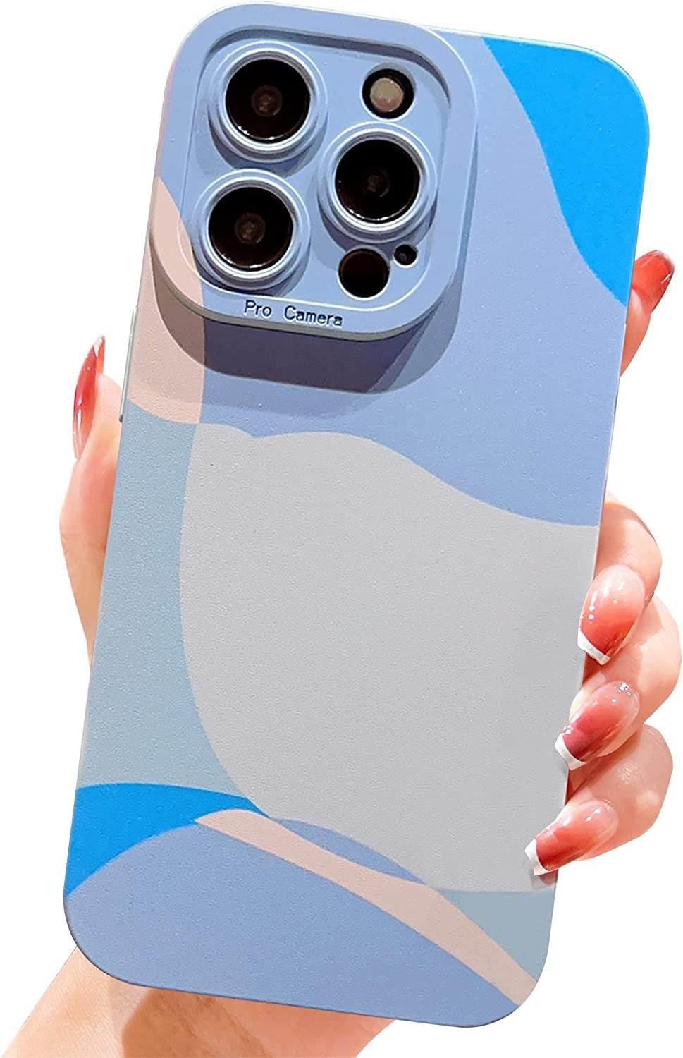 YKCZL Compatible with Iphone 14 Pro Max Case,Cute Painted Art Heart Pattern Full Camera Lens Protective Slim Soft Shockproof Phone Case for Women Girls-Dark Green  YKCZL Blue  