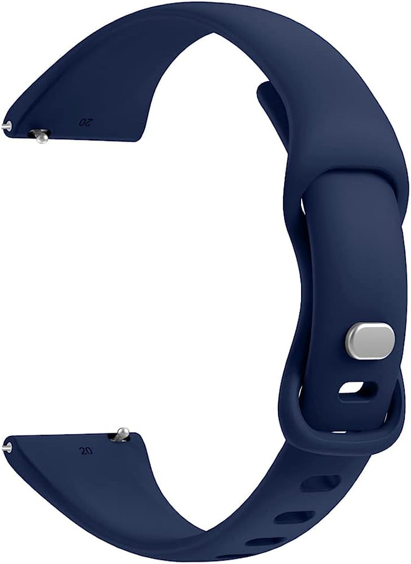 AEHON Slim Narrow Bands for Garmin Vivoactive 3/3 Music/Forerunner 245/645/Vivomove Hr/Venu Sq 20Mm Soft Silicone Sport Wristbands  AEHON Dark Blue Venu 