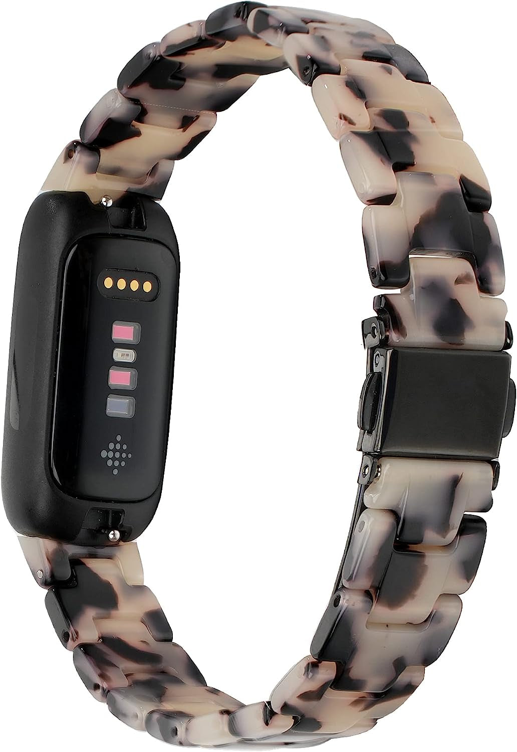 Wongeto Compatible with Fitbit Inspire 3 Band Women Girls,Tortoise Resin Watch Band Slim Replacement Adjustable Wristband for Fitbit Inspire 3 Accssorises  Wongeto   