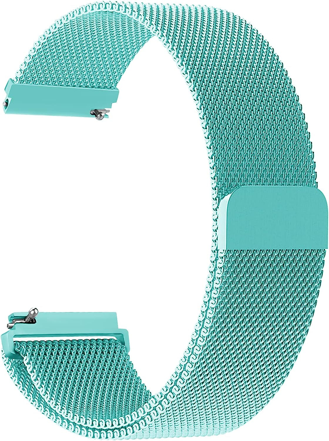 20Mm Quick Release Watch Band Metal Strap for Samsung Galaxy Watch 5 4 3 40Mm 41Mm 42Mm 44Mm 45Mm 46Mm Magnetic Mesh Watch Band for Amazfit Bip U Pro/Gts for Galaxy Watch Active/Active 2 40Mm 44Mm  DMVEIMAL SKy blue  