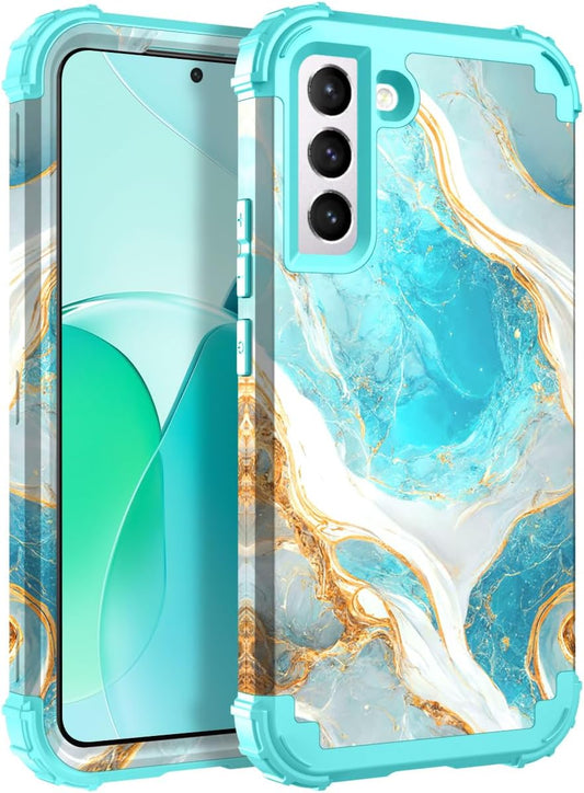 Hocase for Galaxy S22 plus Case, Heavy Duty Shockproof Soft Silicone Rubber Bumper+Hard Plastic Hybrid Protective Case for Samsung Galaxy S22 plus 5G (6.6-Inch Display) 2022 - Teal  Hocase   