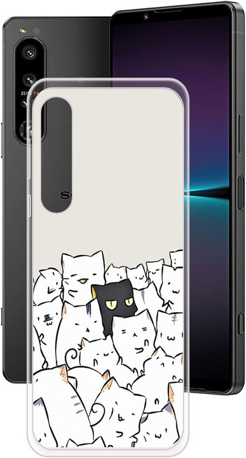 LCEHTOGYE Case for Sony Xperia 10 V, Slim Shock-Absorption Anti-Scratch Black Soft TPU Bumper Protective Phone Case Cover for Sony Xperia 10 V (6,1") - KE101  LCEHTOGYE Ke87  