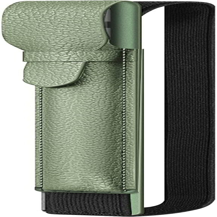 Fintie Pencil Holder with USB Adapter Pocket for Apple Pencil (1St and 2Nd Generation), Premium Elastic Vegan Leather Sleeve Pouch Compatible with Ipad Case, Black  Fintie Sage Green  