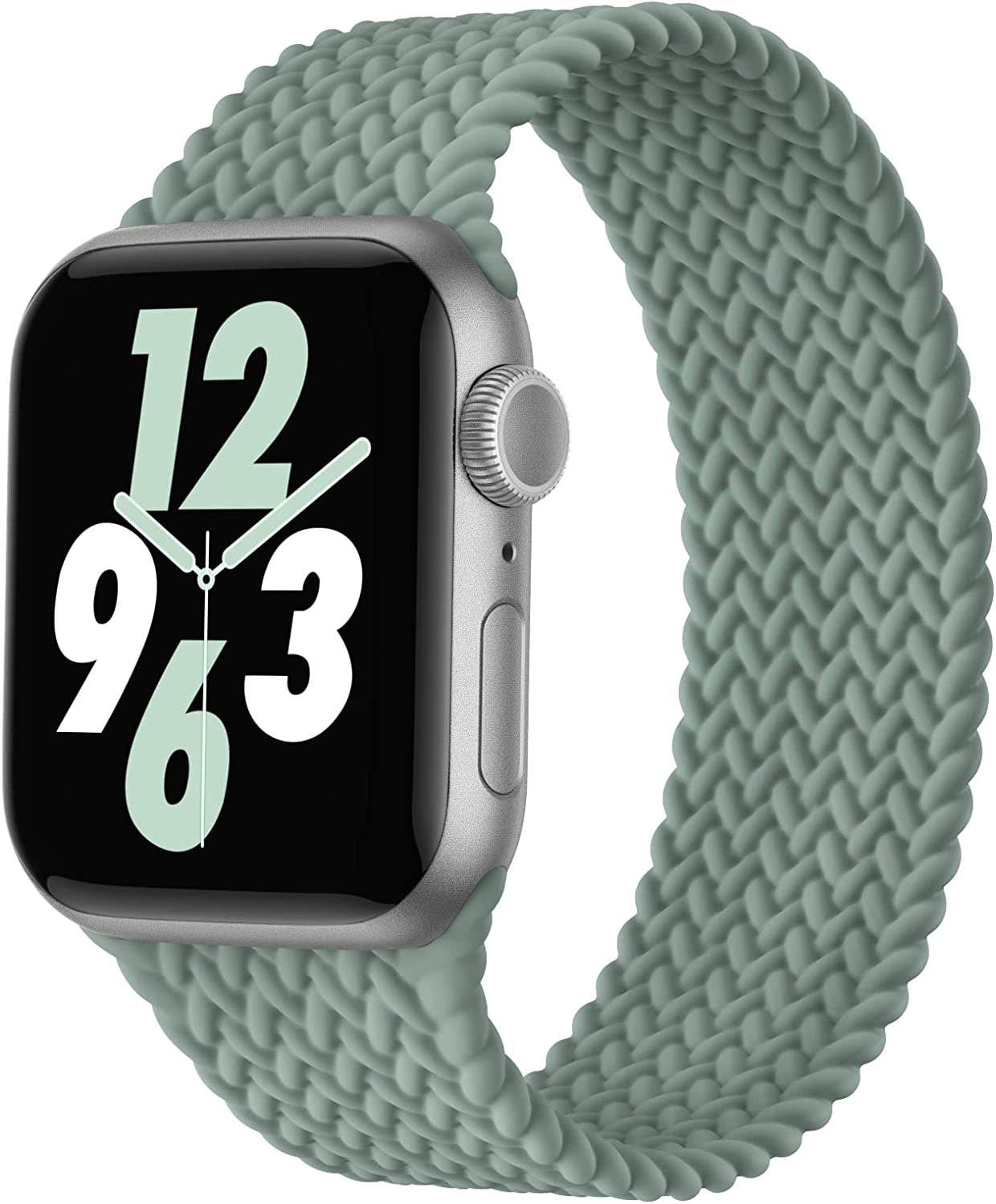 Silicone Solo Loop Bands Compatible with Apple Watch Band 38Mm 40Mm 41Mm 42Mm 44Mm 45Mm 49Mm, Stretchy Silicone Elastic Sport Strap Compatible for Iwatch Series 8/7/6/5/4/3/2/1/SE Ultra  WASPO Cactus 38/40/41MM XS: 5.3"-5.5"(135mm-142mm) 