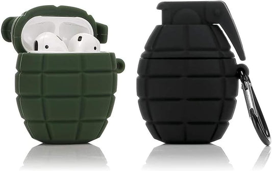 (2 Pack) BGAANM Cute Airpods 1/2 Case Silicone Cover with Keychain, Cartoon Skin Design Headphones Charging Case Protective Cover Accessories Kits Compatible for Airpods 1 and 2  BGAANM   