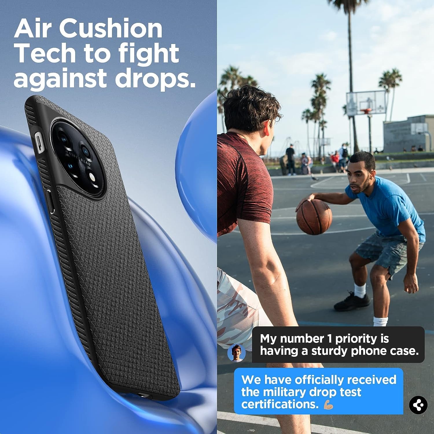 Spigen Liquid Air Armor Designed for Oneplus 11 Case (2023) - Matte Black  Spigen   