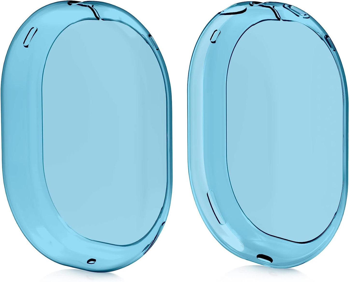 Kwmobile Covers Compatible with Apple Airpods Max Cases - 2X Soft TPU Ear Cup Case Protectors - Green/Transparent  KW-Commerce light blue / transparent  