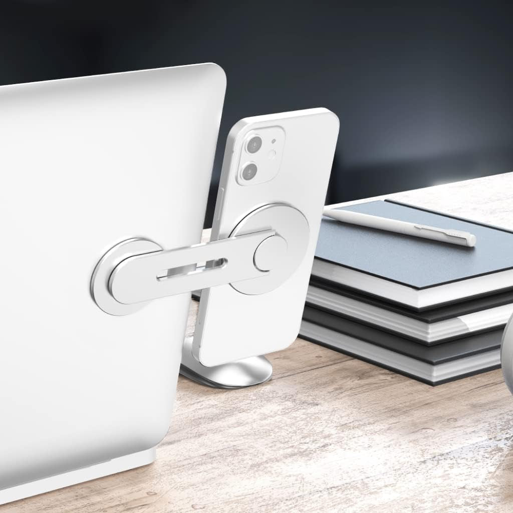 FEICHAO Expansion Phone Stand Laptop Screen Side Mount Magnetic Flip Holder for Phone Holder Desktop PC Monitor Support Bracket (Black)  FEICHAO   