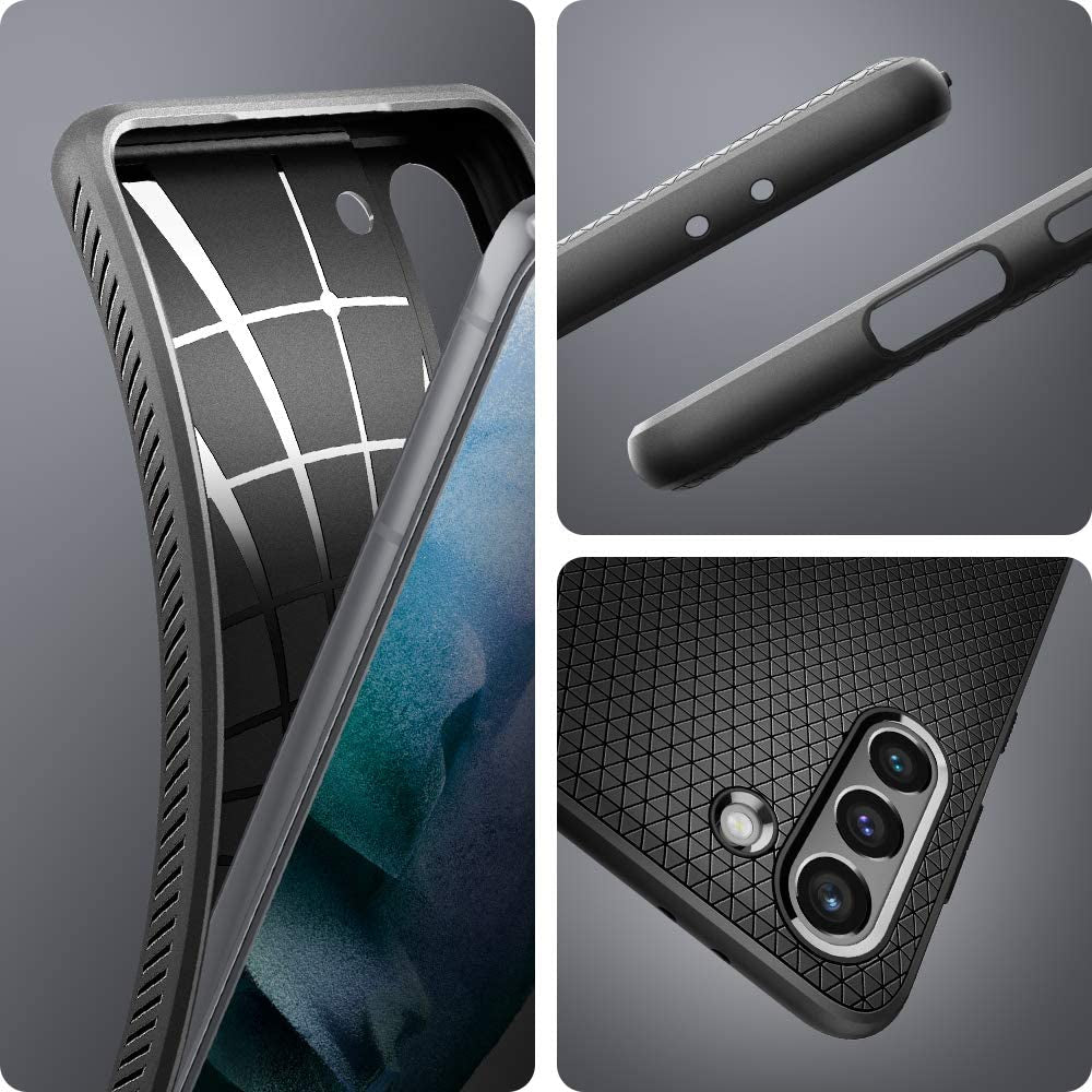 Spigen Liquid Air Armor [Military Grade] Designed for Galaxy S21 Case (2021) - Matte Black  Spigen   