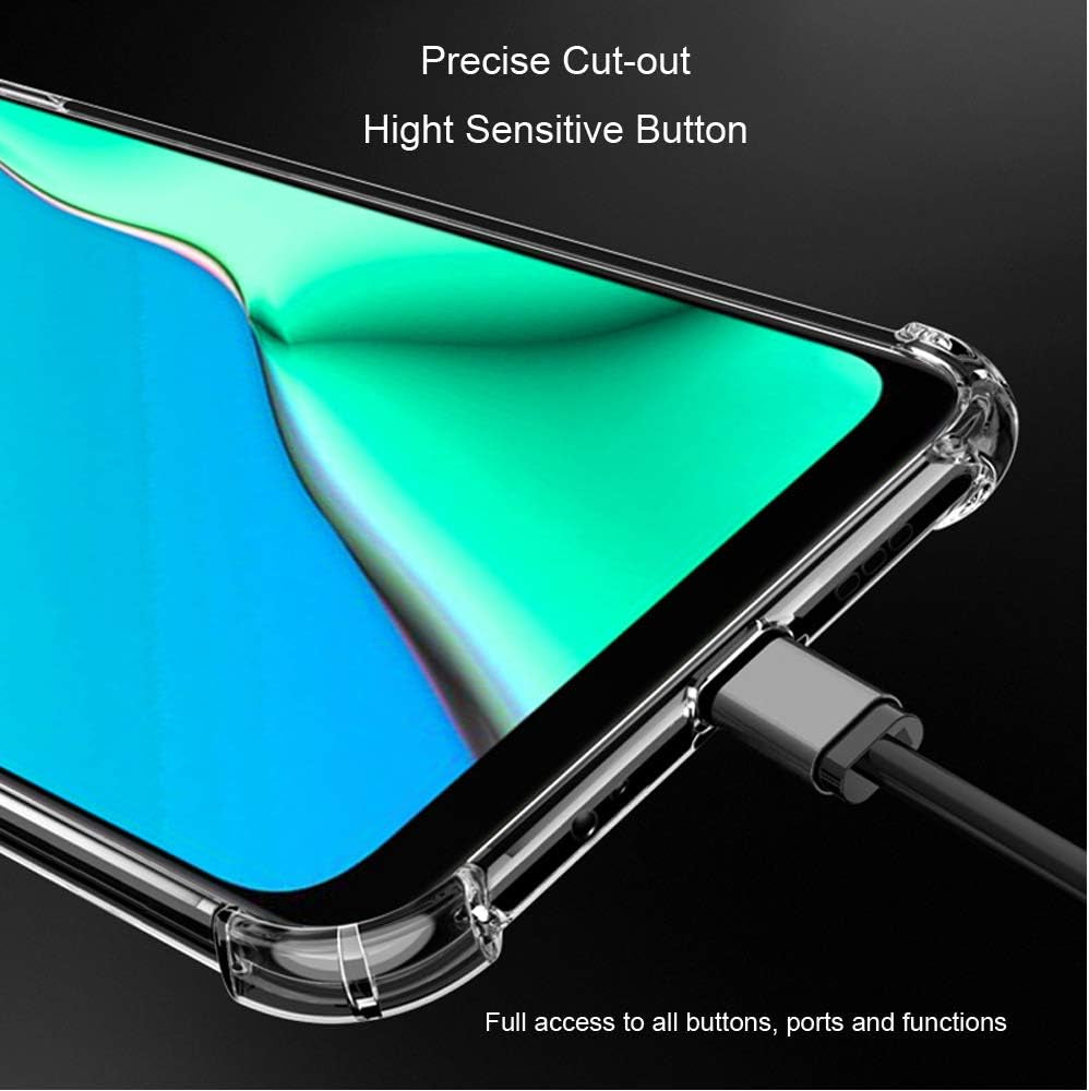 Urspasol for Google Pixel 4A Case (Not Fit 4A 5G) with Tempered Glass Screen Protector Crystal Clear Ultra Slim Lightweight Cover Shock-Absorption Bumper Transparent Shockproof  Urspasol   