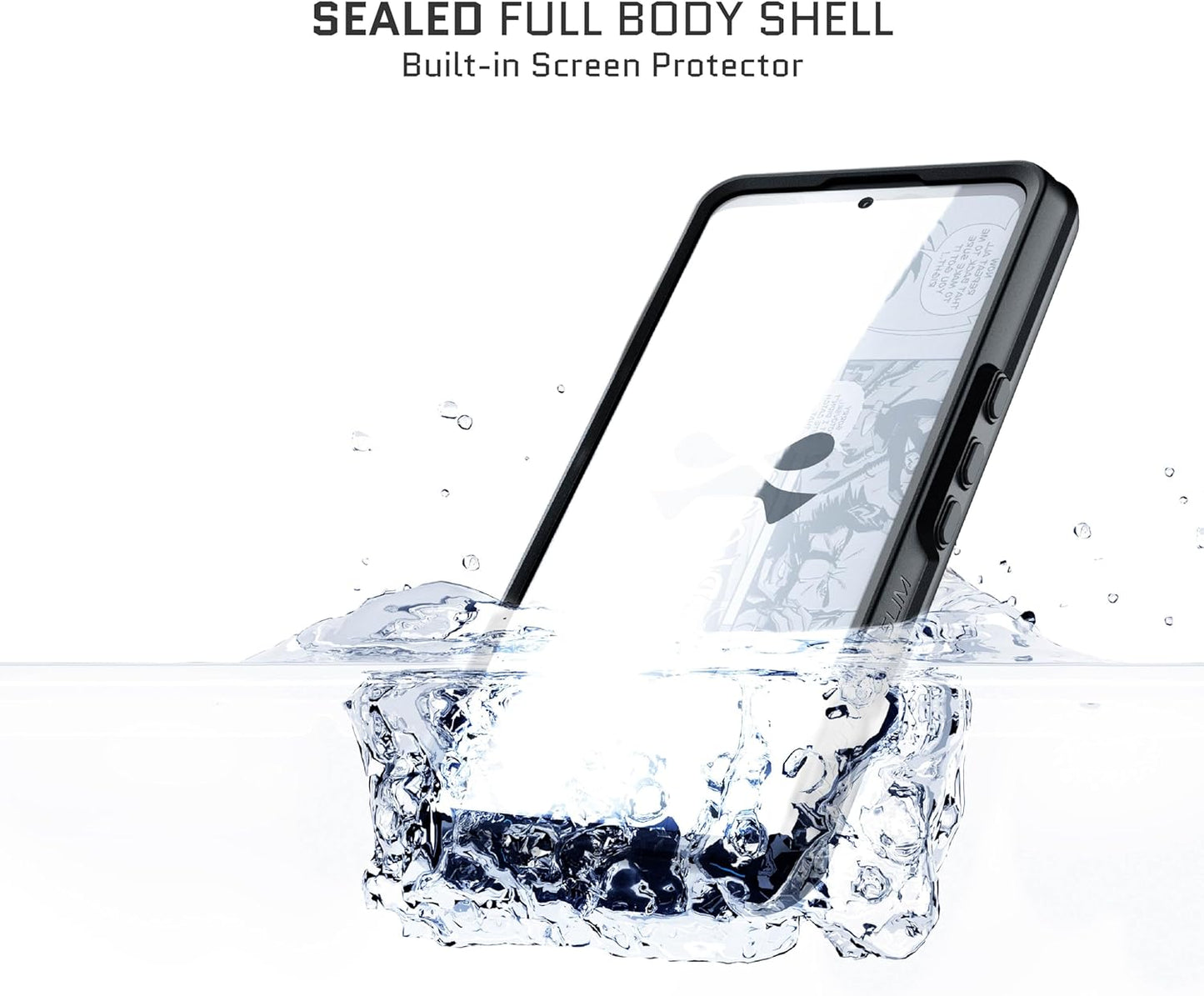 Ghostek Nautical Slim Waterproof Case for Google Pixel 8 Pro - Built-In Screen & Camera Lens Protector, Compatible with Wireless Charging (6.7 Inch, Clear)  Ghostek   