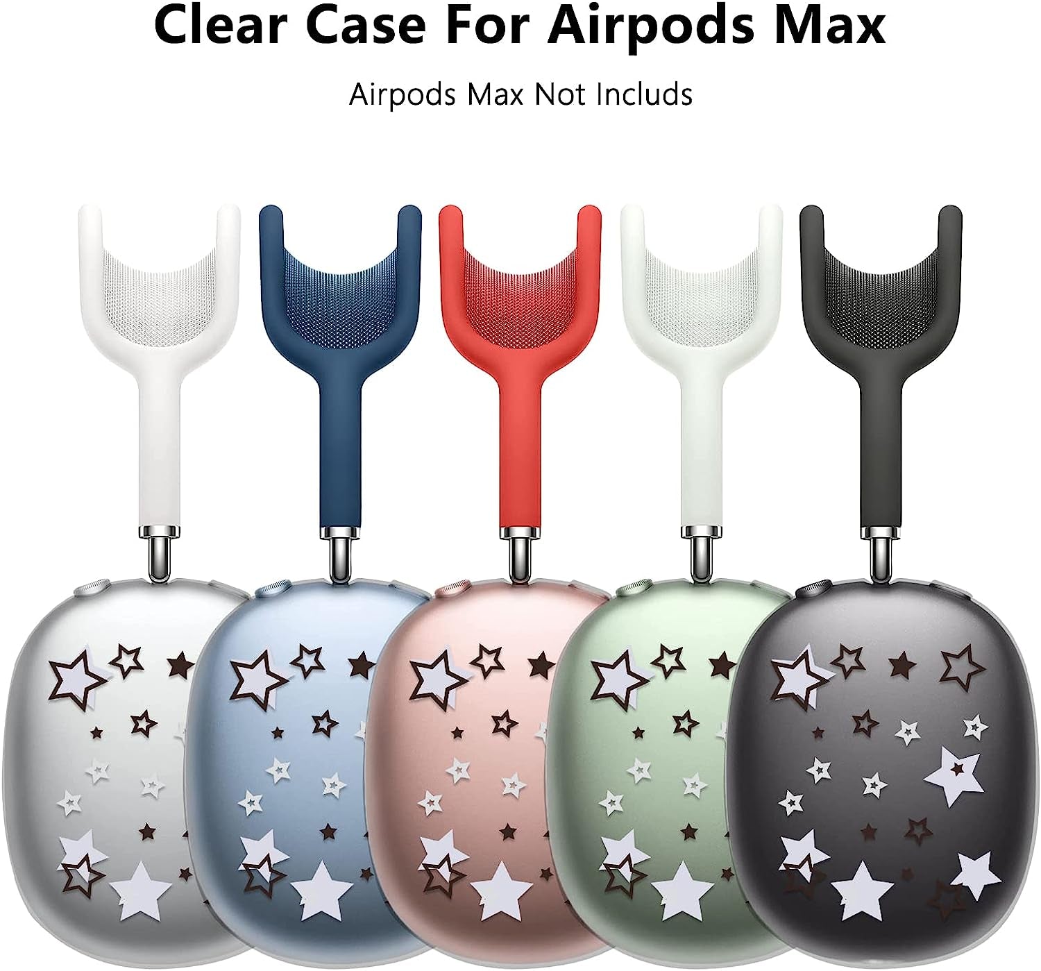 AIIEKZ Case Cover for Airpods Max, Painted Soft TPU Anti-Scratch Protective Ear Cups Case for Apple Airpods Max Headphones (Stars)  AIIEKZ   