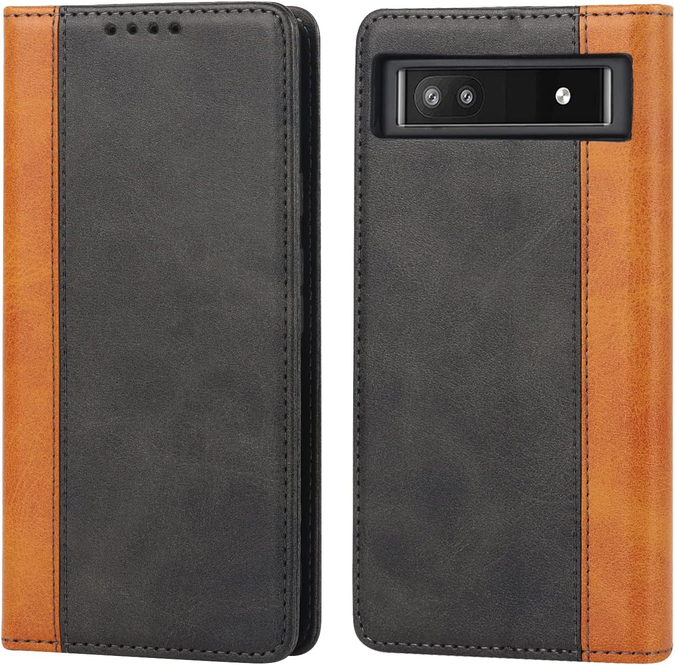 Ｈａｖａｙａ Google Pixel 6 Pro 5G 6.7" Case Zipper Wallet- with 6 Card Holder [RFID Blocking]- Detachable 2-In-1-Wristband Lanyard - for Women and Men-Wireless Charger Compatible Flip Folio Cover-Purple  Ｈａｖａｙａ Black  Yellow For Google Pixel 6A 