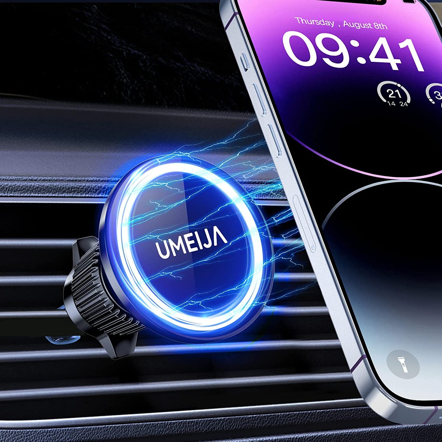 2 Pack Magsafe Car Mount [20 Powerful Magnets] Magnetic Phone Holder for Car Hands Free Iphone Car Holder Mount 360° Adjustable Air Vent Phone Holder Fit for Iphone 14 13 12 Series and Magsafe Case  shenzhen gamily technology co.,ltd   