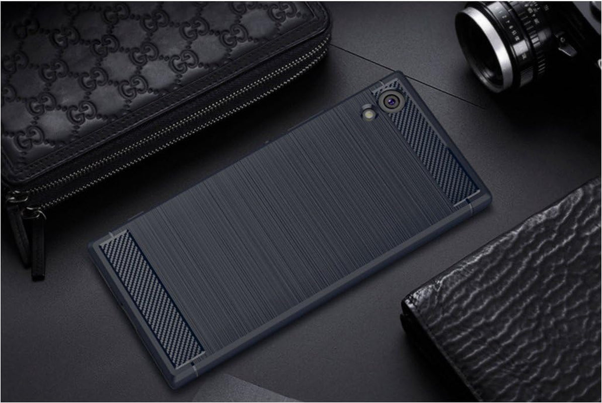 Sony Xperia XA1 Ultra Case Cover Shell,Carbon Fiber Material Case,Smooth Non-Slip Soft,Anti-Fingerprint Case,Fully Protective Case Cover for Sony Xperia XA1 Ultra  Manyip   