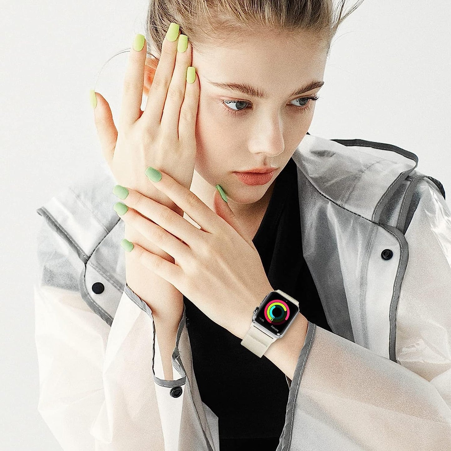 HILIMINY 10 Pack Stretchy Solo Loop Bands Compatible with Apple Watch 38Mm 40Mm 41Mm 42Mm 44Mm 45Mm 49Mm Men Women, Braided Elastic Nylon Sport No Buckles Straps for Iwatch Ultra SE Series 8 7 6 5 4 3 2 1  HILIMNY   