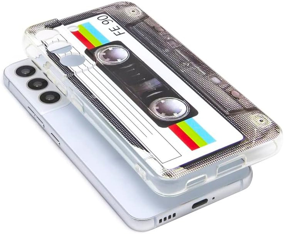Fateamll Case for Galaxy S22, Shockproof Scratchproof with TPU Soft Bumper Retro Cassette Tape Case Compatible with Samsung Galaxy S22  FAteam   