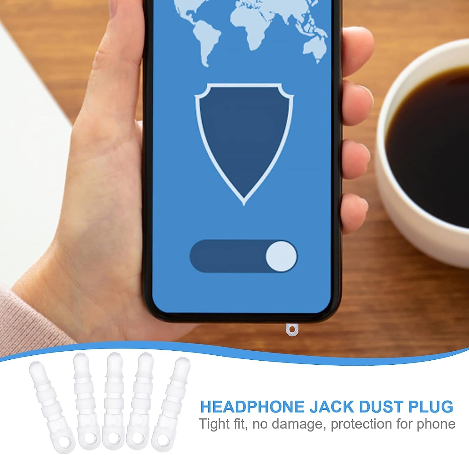 Hemobllo Cell Phone anti Plugs, 100Pcs anti Plug Charm, Protector Phone Plug, 3. 5Mm Audio Jack Adaptor Plugs Anti- Earphone Cap (Transparent) Headphone Accessories  Hemobllo   