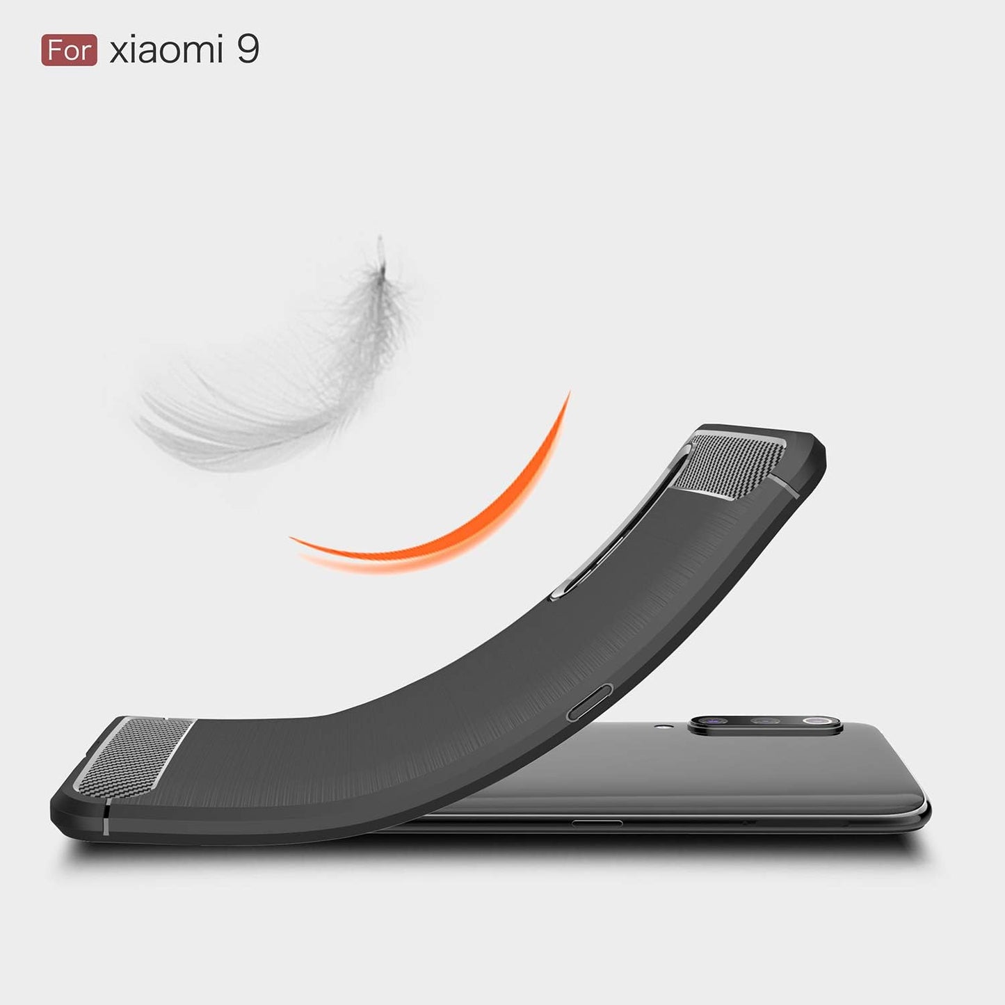 Cruzerlite Case Compatible with Xiaomi Mi 9 Case, Carbon Fiber Shock Absorption Slim Case for Xiaomi Mi 9 (Black)  Cruzerlite   