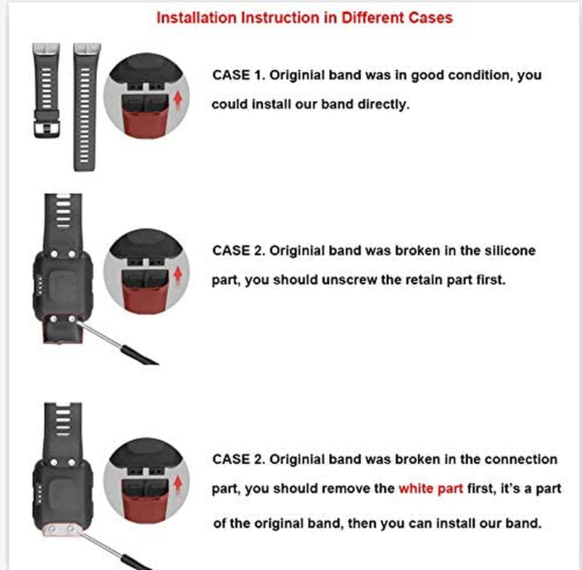 Notocity for Garmin Forerunner 35 Band Soft Silicone Replacement Watch Strap Compatible with Forerunner 35 Smartwatch  NotoCity   