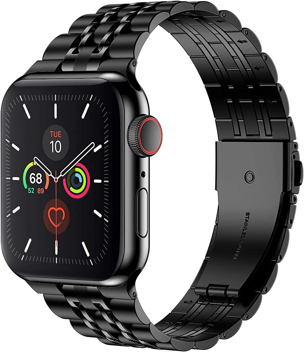 Iiteeology Metal Band Compatible with Apple Watch Band 49Mm 45Mm 44Mm 42Mm 41Mm 40Mm 38Mm, Upgraded Business Stainless Steel Link Band for Apple Watch Ultra Series 8/7/6/5/4/3/2/1/SE  iitee   