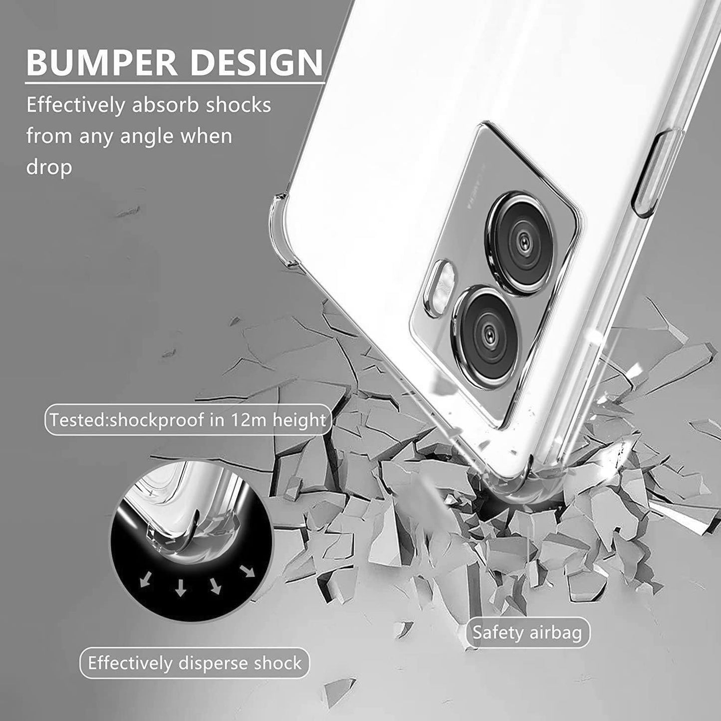 Lmposla for Oneplus Nord N300 5G Case,1+ Nord N300 5G Case, for Girls Women Shockproof Slim Ultra-Thin Flexible TPU Soft Rubber Silicone Airbag Case Cover for Oneplus Nord N300 5G (Clearn)  Lmposla   