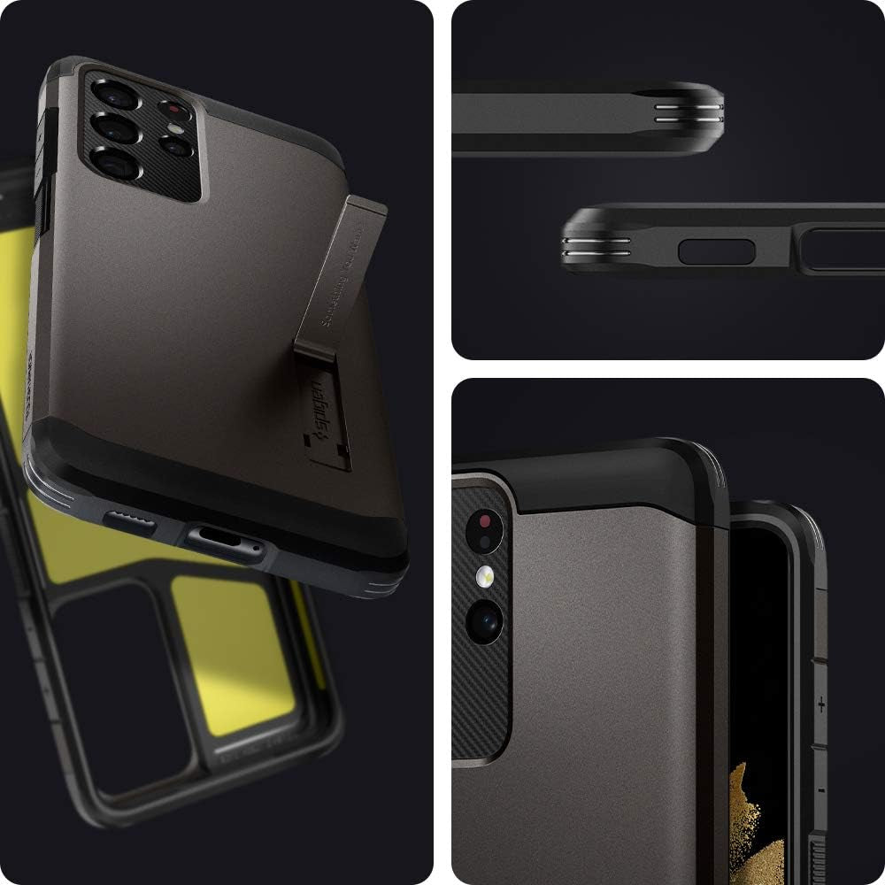 Spigen Tough Armor [Extreme Protection Tech] Designed for Galaxy S21 Ultra Case (2021) - Gunmetal  Spigen   