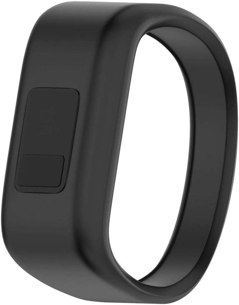 QGHXO Band for Garmin Vivofit Jr/Vivofit Jr. 2, Soft Silicone Replacement Watch Band Strap for Garmin Vivofit Jr/Vivofit Jr. 2 Activity Tracker, Small, Large  QGHXO Black Large: 6.6" 
