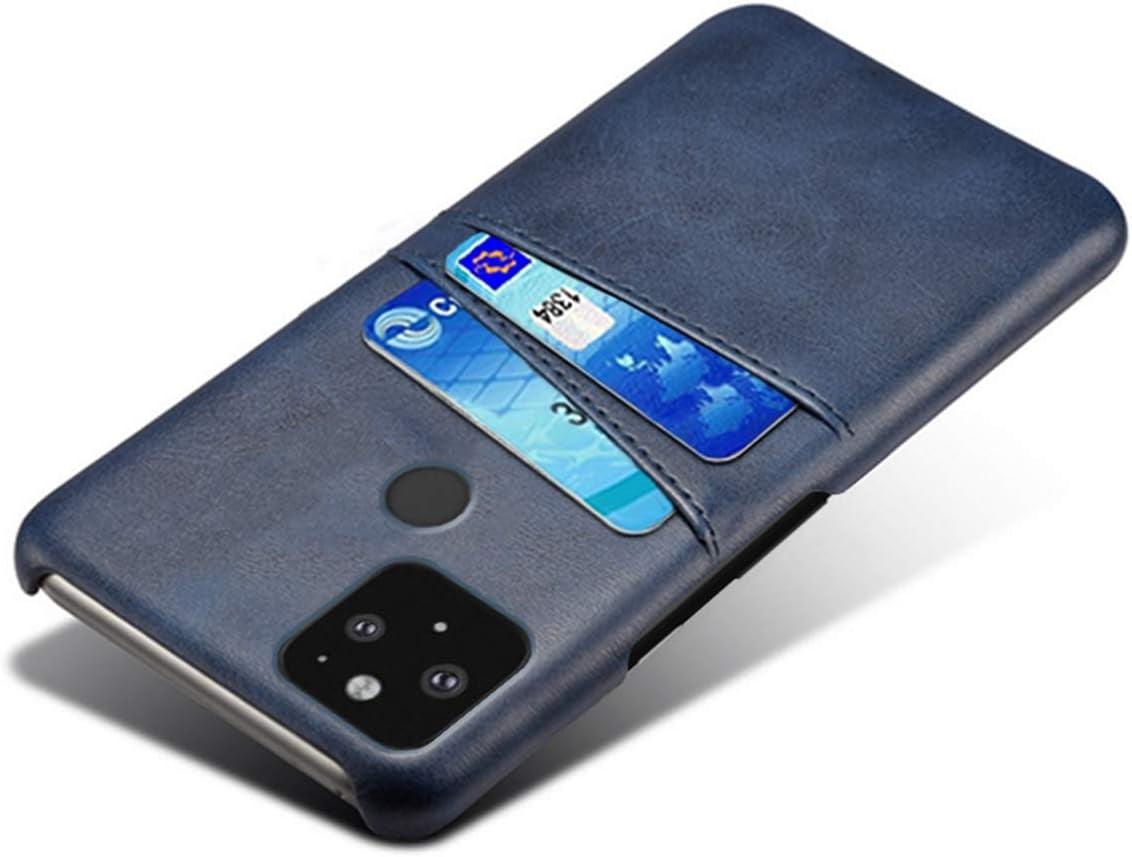FHZXHY Google Pixel 4A 5G Phone Case PU Leather Wallet Card Holder Protective Case for Google Pixel 4A 5G(6.2 Inch 2020)-Blue  FHZXHY   