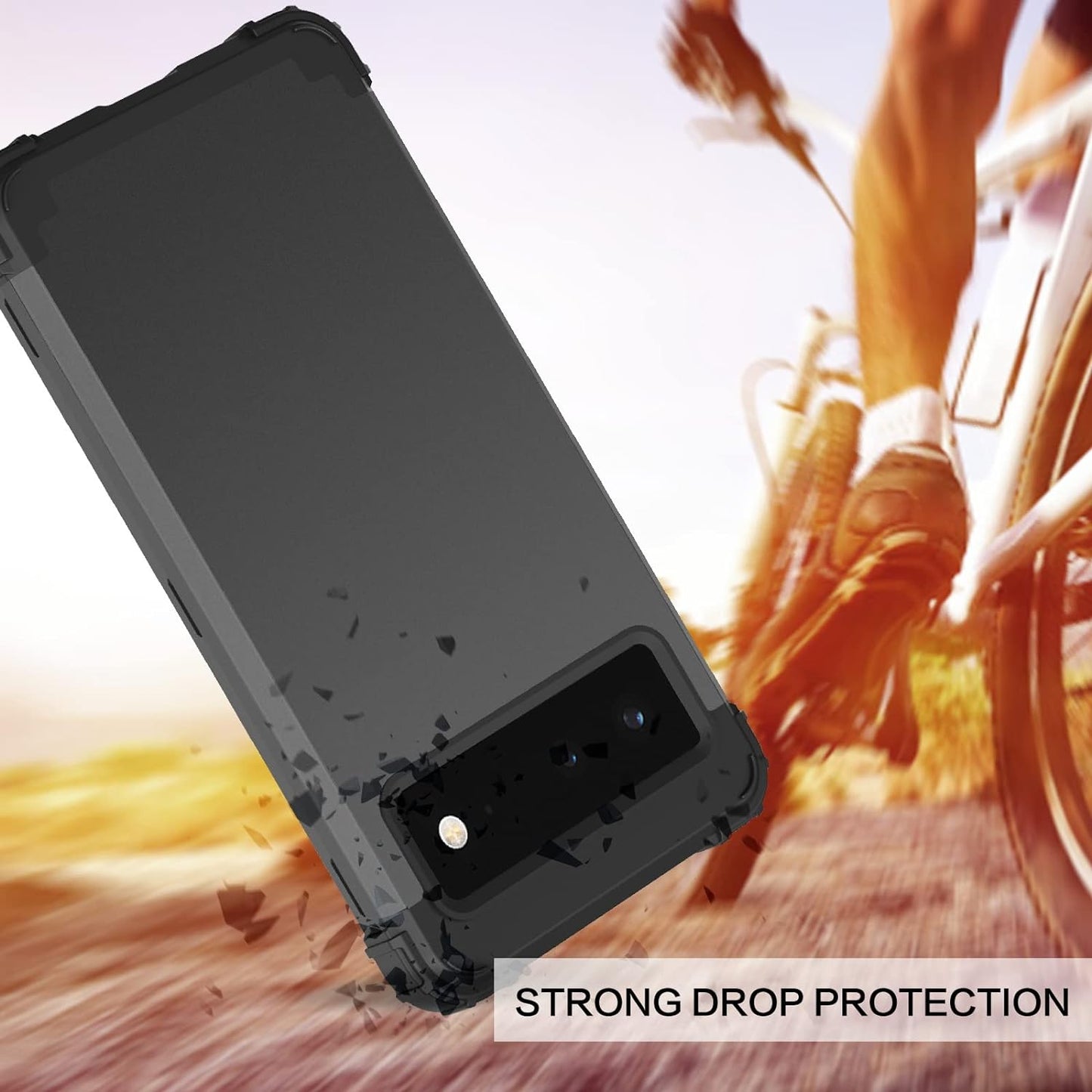 BENTOBEN Pixel 6 Case, Google Pixel 6 Case, 3 in 1 Heavy Duty Rugged Hybrid Shockproof Hard PC Cover Soft Silicone Bumper Impact Resistant Protective Phone Cases for Google Pixel 6 6.4 Inch, Black  BENTOBEN   