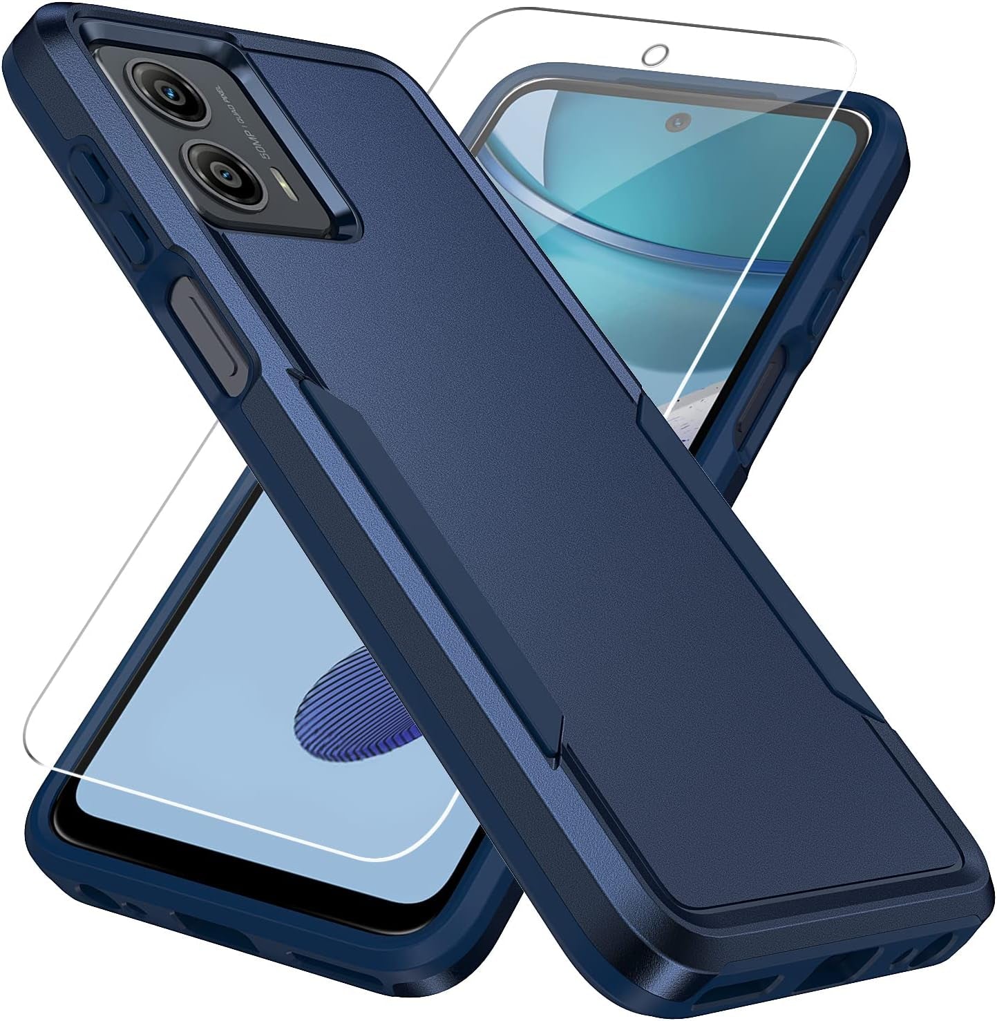 Warsia for Moto G 5G 2023 Case,Motorola G 5G 2023 Case with Screen Protector[Military Grade Drop Tested] Heavy-Duty Tough Rugged Shockproof Protective Case for Motorola Moto G 5G 2023, Green  BOYOSS Blue  