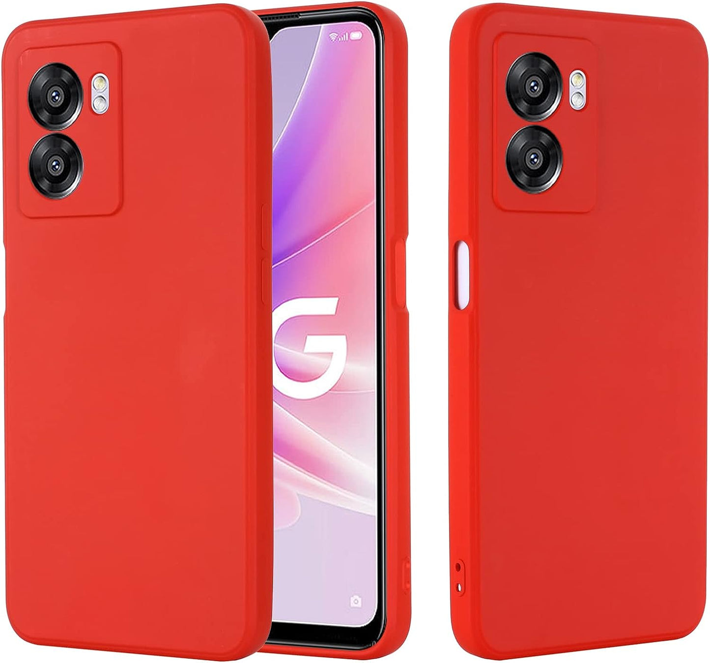 DAMONDY Case for Oneplus Nord N300,Oneplus Nord N300 5G Case, Soft Silicone Gel Rubber Slim Soft Full Body Protection Bumper Cases Case for Oneplus Nord N300 5G -Yellow  DAMONDY Red  