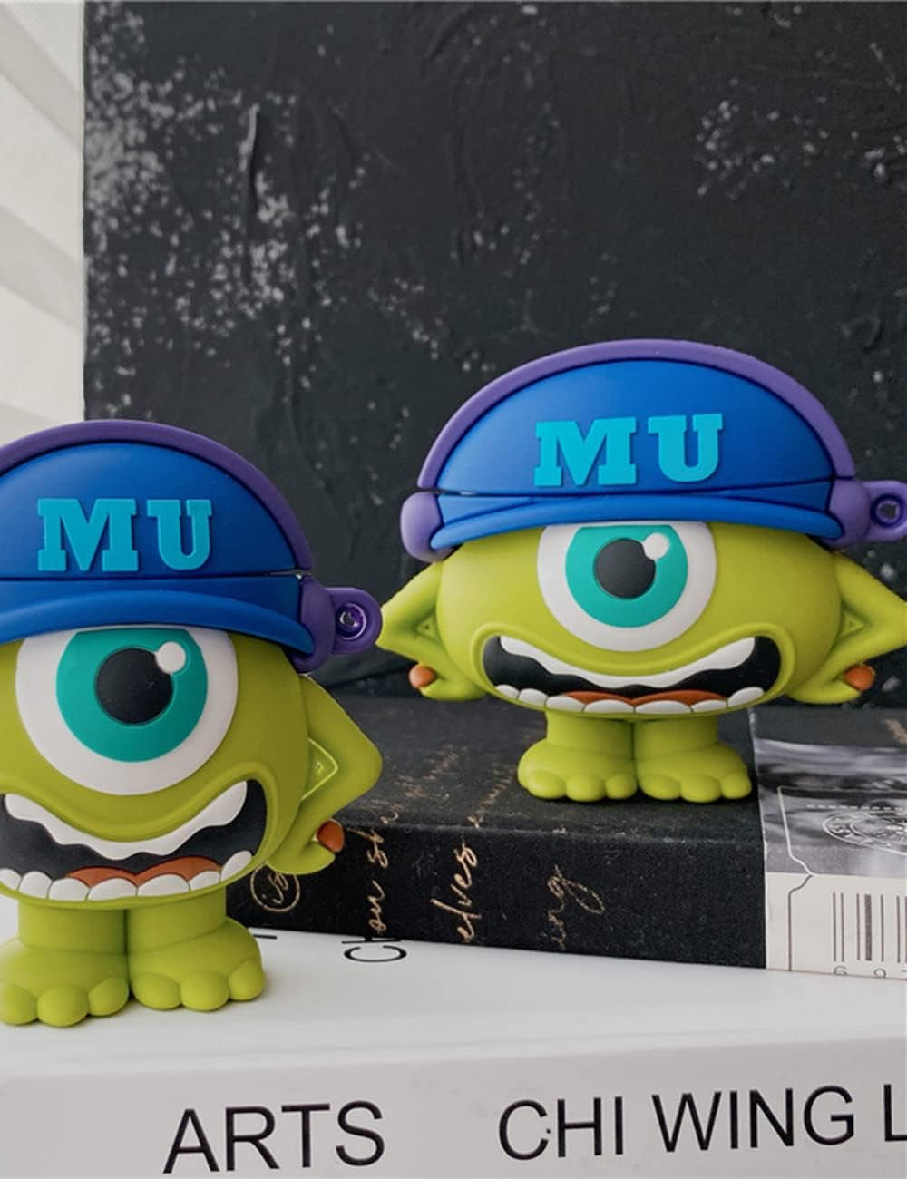 Cartoon Case Compatible with Apple Airpods Pro Case Cover Silicone Shockproof 3D Cute Kawaii Protective Case Anti-Fall Headphone Case for Airpod Pro Case (Airpods Pro, Green Monster)  FirstCorn   