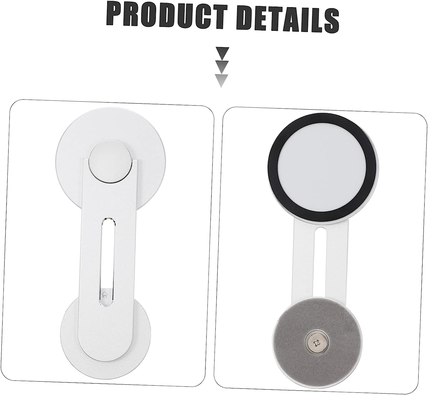 KICHOUSE Mobile Phone Holder Computer Monitors Laptop Stand Portable Magnetic Mount Cell Phone Mount for Computer Laptop Phone Holder Laptop Phone Mount Clips Phone Holder for Computer Car  KICHOUSE   